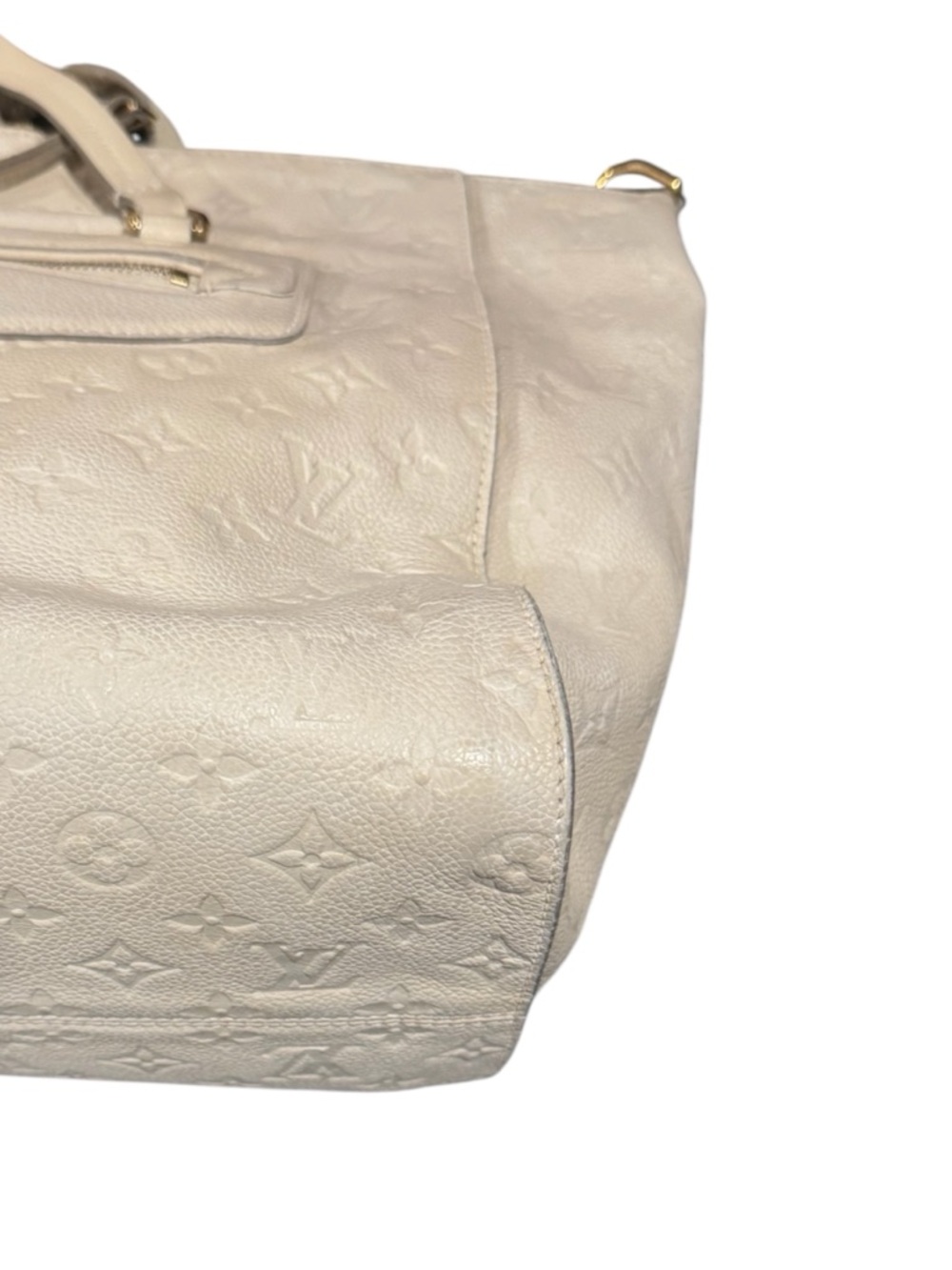 Louis Vuitton Empreinte LV Monogram Leather Lumineuse PM Tote Bag Neigo Creme - Picture 8 of 16